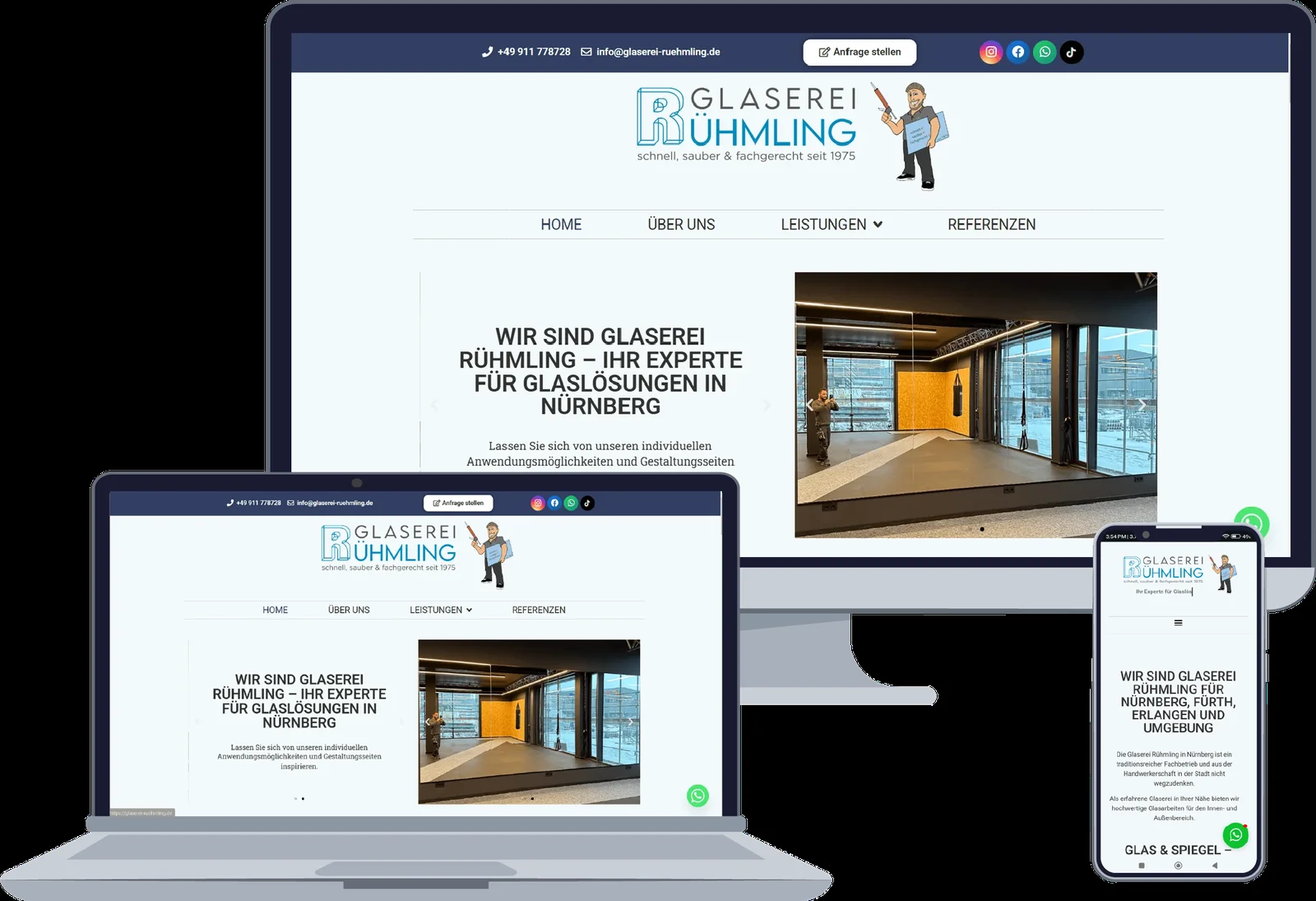 Vorschau des Projekts Glaserei Rühmling