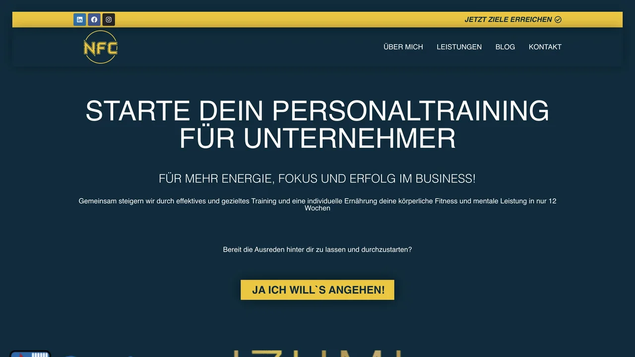Vorschau des Projekts Nick Fitness Coaching